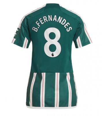Manchester United Bruno Fernandes #8 Replica Away Stadium Shirt for Women 2023-24 Short Sleeve